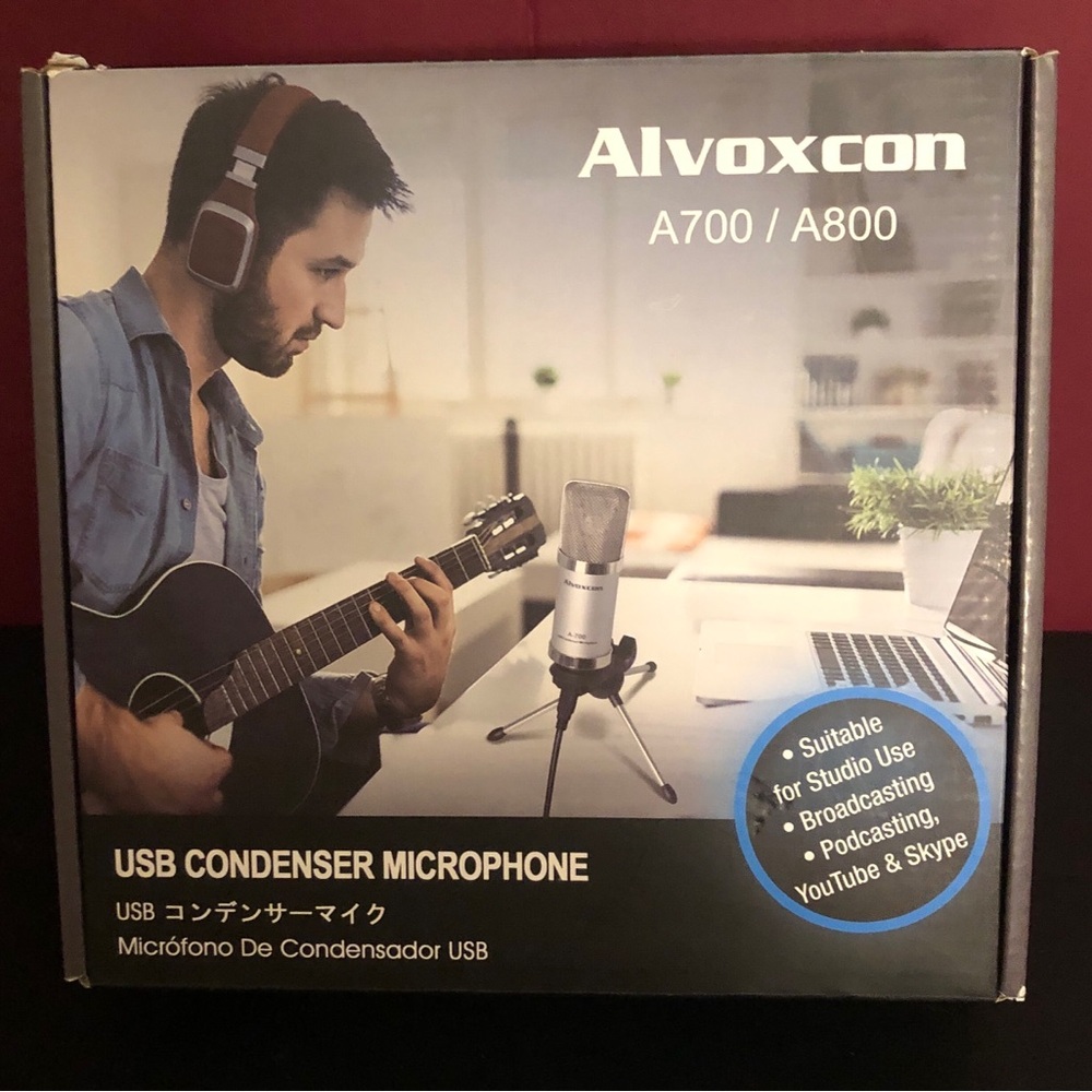 USB Condenser Microphone For Streaming Echo Control Podcast PC Alvoxcom